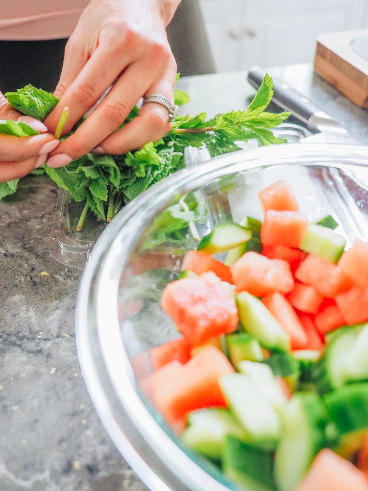 Summer Watermelon & Cucumber Salad by Susan Cooks Vegan