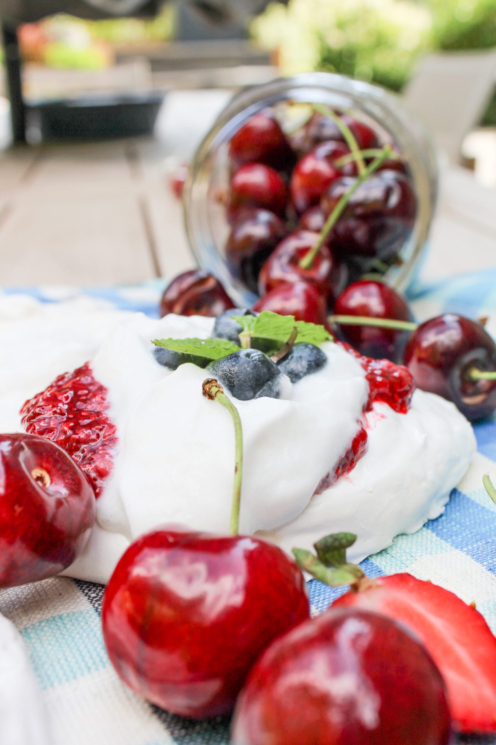 How To Make a Vegan Pavlova with Chia Seed Jam - Susan Cooks Vegan