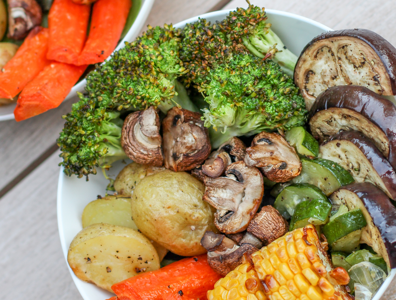 Batch Cooking With A Roasted Veggie Bowl - Susan Cooks Vegan