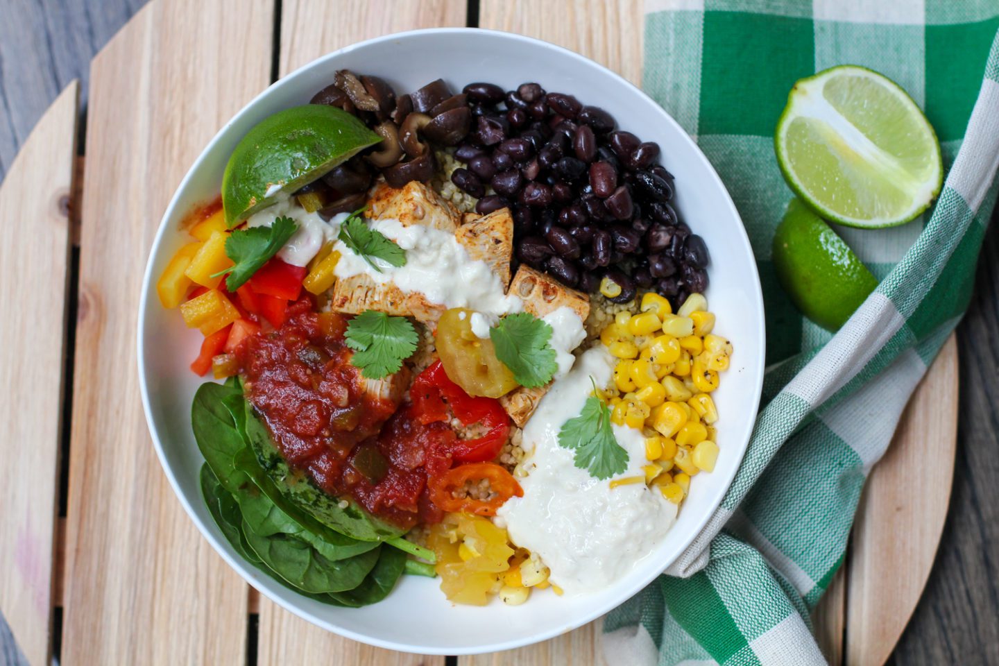 Let’s Make a Satisfying Spicy Saucy Southwest Quinoa Bowl