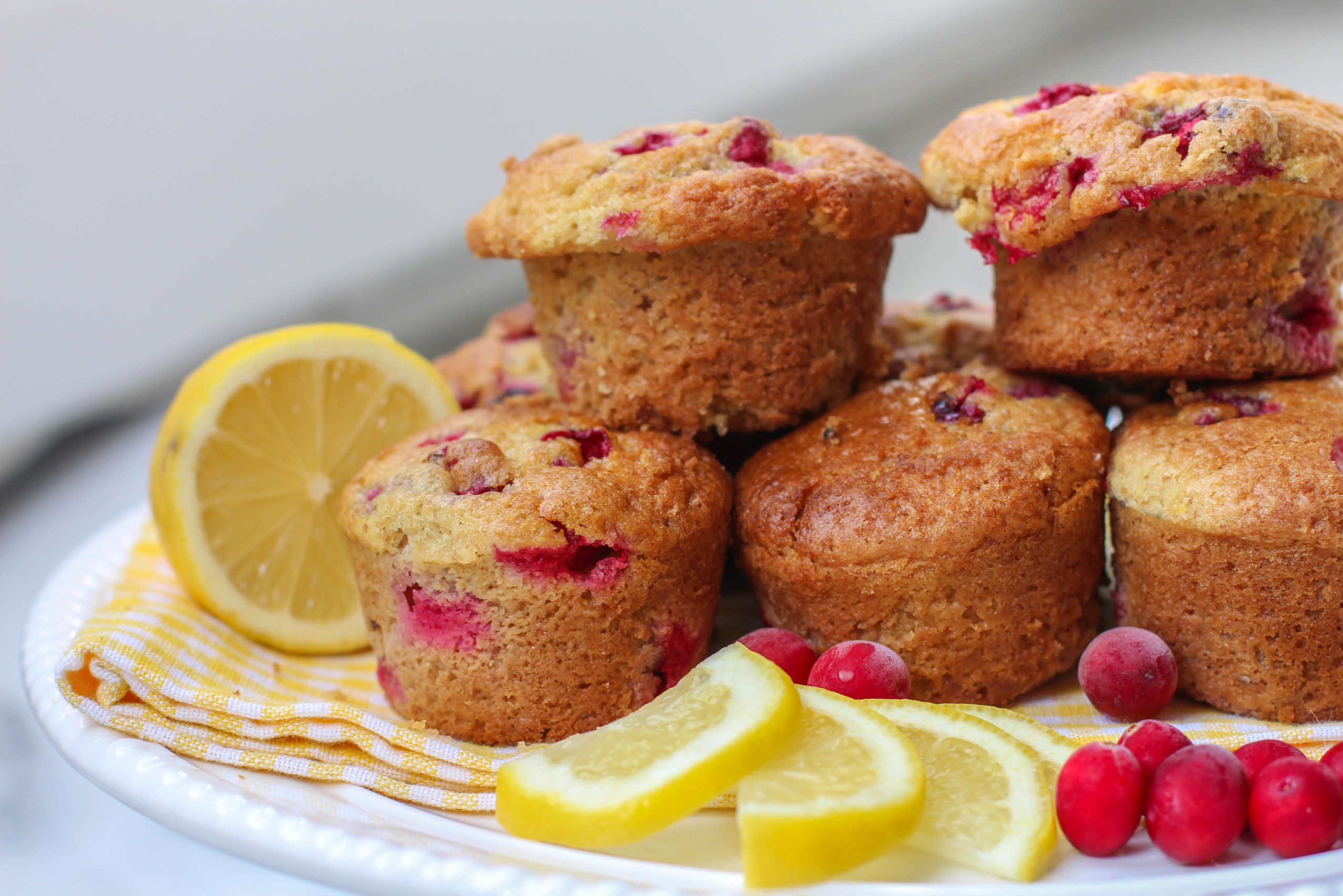 How To Make Moist Lemon Cranberry Muffins - Susan Cooks Vegan