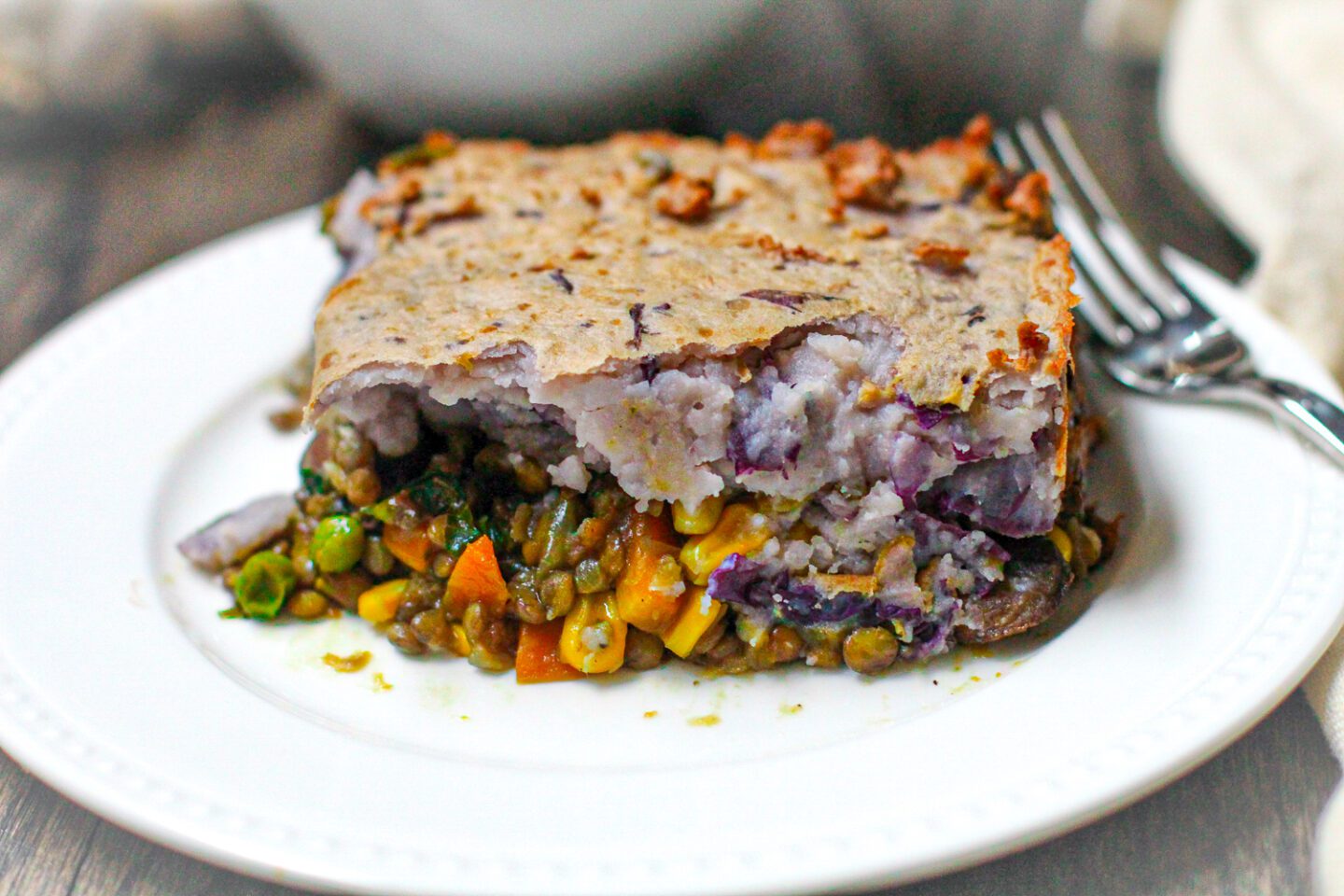 Let’s Make High Protein Purple Potato Vegan Shepards Pie